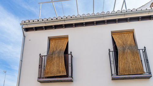 Low angle view of building against sky