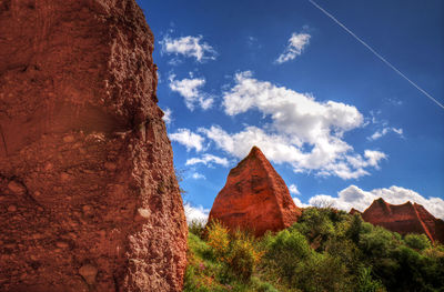 Panoramic view of rocky mountains against sky