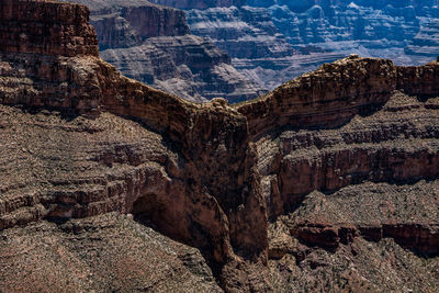 Scenic view of rocky mountains