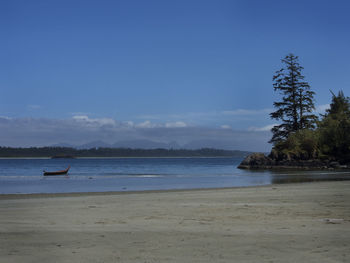 View of boats in sea