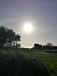Scenic view of sunset against sky