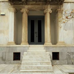 Architectural columns in old building