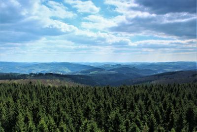 Scenic view of landscape against sky