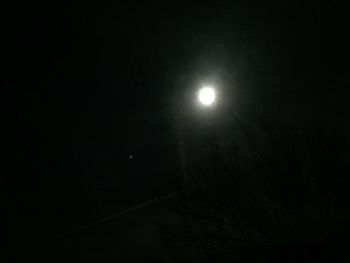 Moon in sky at night