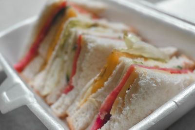 Close-up of bread on plate