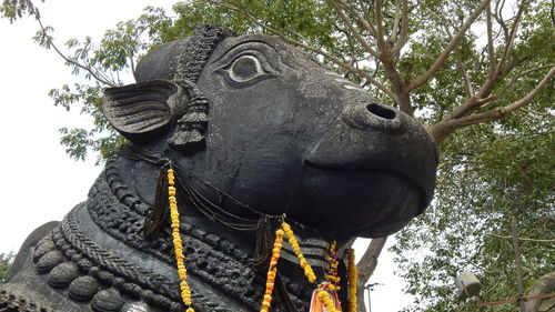 Low angle view of statue