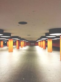 Empty corridor of building