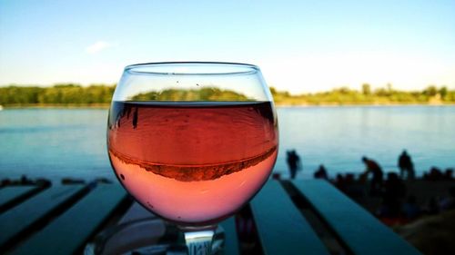 Close-up of water against blurred background
