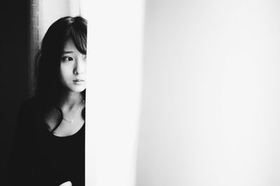 Portrait of young woman