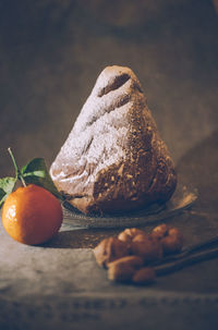 Close-up of fruits on table