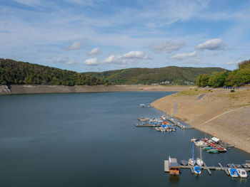 Hiking at the edersee in germany