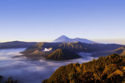 Beautiful sunrise at bromo mountain 