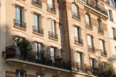 Low angle view of residential building