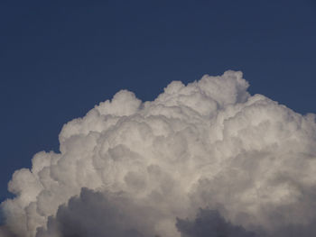 Low angle view of white clouds in sky