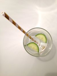 Close-up of water on table