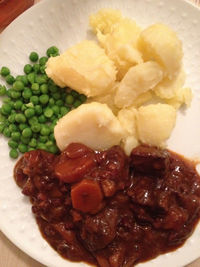 Close-up of served food