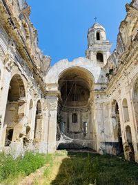Low angle view of historical building