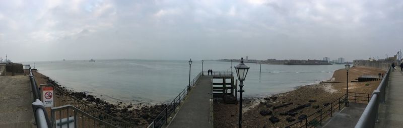 Panoramic view of sea against sky