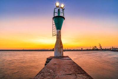 The little lighthouse at sunset