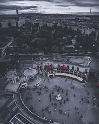 High angle view of cityscape