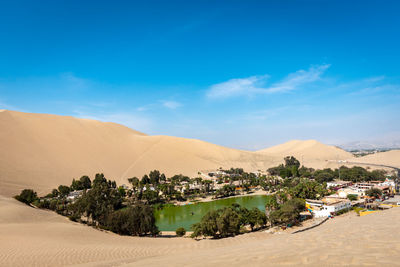 Scenic view of desert against sky