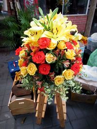 Close-up of rose bouquet