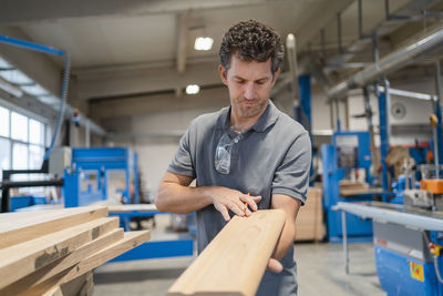 Man working in factory