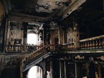 Interior of old abandoned building