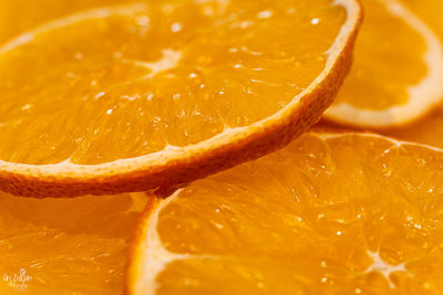 Close-up of orange slices