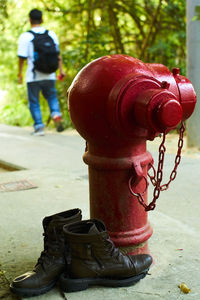 Close-up of fire hydrant