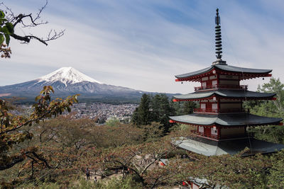 Traditional building against sky