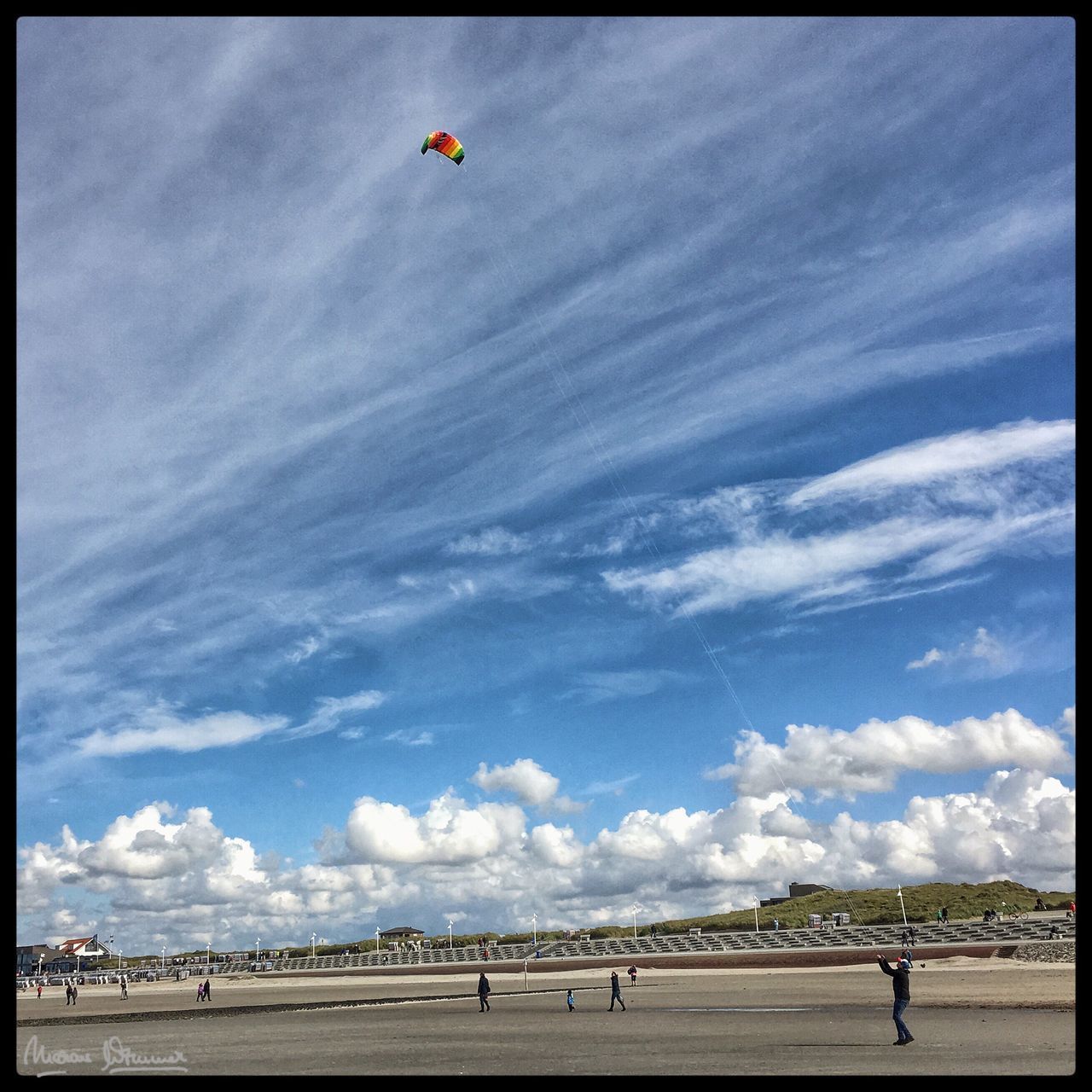 MAN ON BLUE SKY