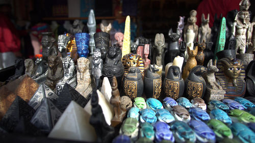 Various displayed for sale in market