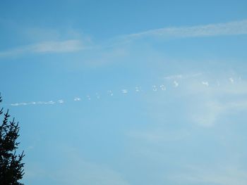 Low angle view of cloudy sky