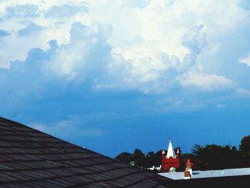 Low angle view of building against sky