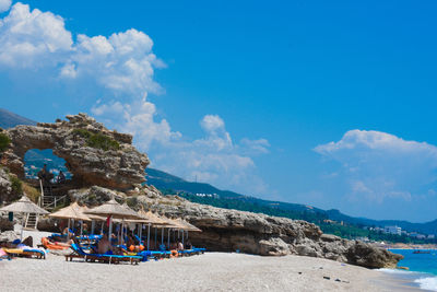 Panoramic view of sea against sky