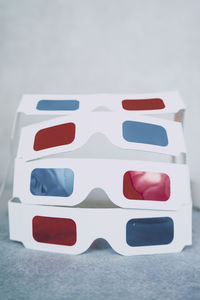 Close-up of telephone booth