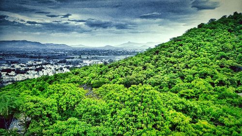 Scenic view of landscape against sky