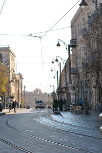 City street with buildings in background
