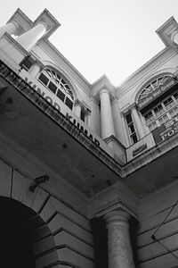 Low angle view of historic building against sky