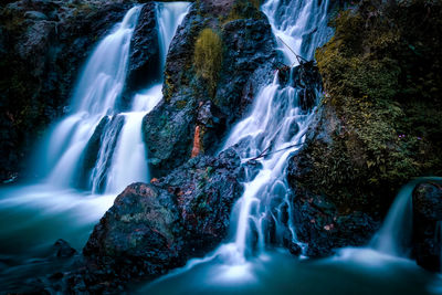 Morning fresh and calm waterfall