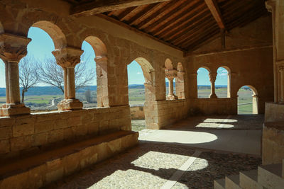 Corridor of historic building