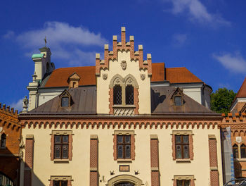 Low angle view of building against sky