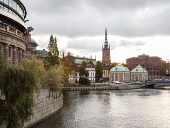 Buildings at waterfront