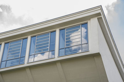 Low angle view of building against sky