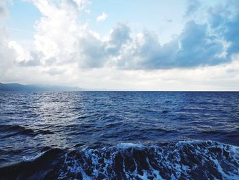 Scenic view of sea against sky