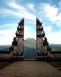 View of old building against sky