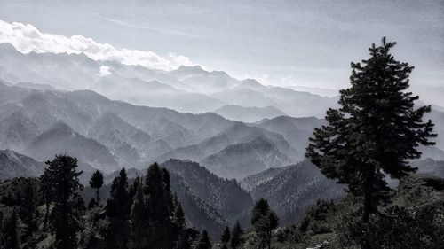 Scenic view of mountains