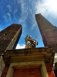 Low angle view of building against sky