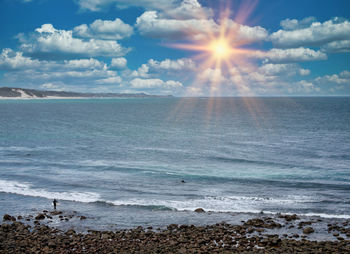 Scenic view of sea against sky